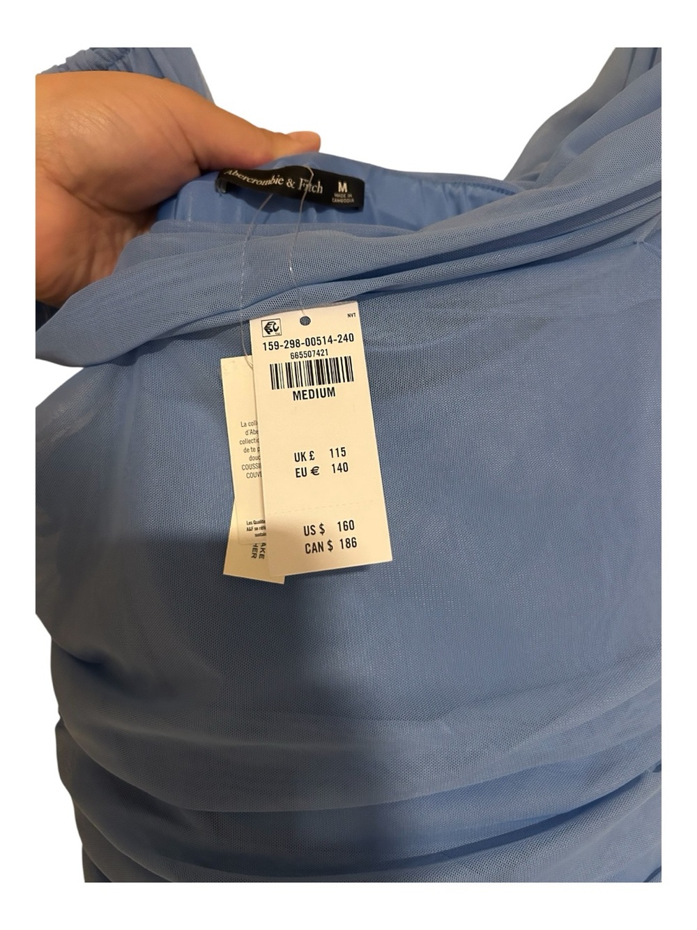 Abercrombie &Fitch bra free Giselle drop waist maxi dress - Picture 5 of 8